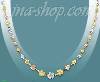 14K Gold Fancy Designs Necklace 17"