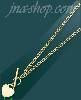 14K Gold Fancy Light Hollow Bracelet 7.5"