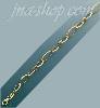 14K Gold Fancy Light Hollow Bracelet 7.5"