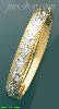 14K Gold Fancy Hollow & Flexible Bangle