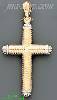 14K Gold Italian Fancy Cross Charm Pendant