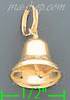 14K Gold Bell Italian Charm Pendant