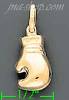 14K Gold Boxing Glove Italian Charm Pendant