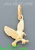 14K Gold Eagle Italian Charm Pendant