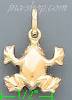 14K Gold Frog Italian Charm Pendant
