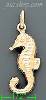 14K Gold Seahorse Italian Charm Pendant