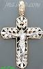 14K Gold Crucifix CZ Cross Charm Pendant