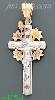 14K Gold Crucifix CZ Cross Charm Pendant