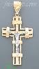 14K Gold Cross Crucifix Charm Pendant