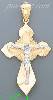 14K Gold Cross Crucifix Charm Pendant