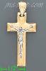 14K Gold Cross Crucifix Charm Pendant