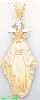 14K Gold Virgin Virgin Charm Pendant
