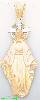 14K Gold Virgin Virgin Charm Pendant