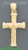 14K Gold Cross Crucifix Charm Pendant