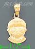 14K Gold Boy Face Baby Charm Pendant