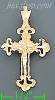 14K Gold Cross Dia-Cut Charm Pendant