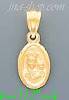 14K Gold Religious Dia-Cut Charm Pendant