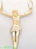 14K Gold Jesus Christ 3Color Dia-Cut Charm Pendant