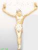 14K Gold Jesus Christ 3Color Dia-Cut Charm Pendant