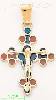 14K Gold Crucifix Italian Cross Charm Pendant