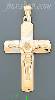 14K Gold Crucifix Italian Cross Charm Pendant