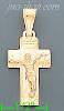 14K Gold Crucifix Italian Cross Charm Pendant