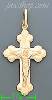 14K Gold Crucifix Italian Cross Charm Pendant