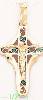 14K Gold Crucifix Italian Cross Charm Pendant