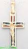 14K Gold Crucifix Italian Cross Charm Pendant