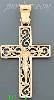 14K Gold Crucifix Italian Cross Charm Pendant