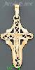 14K Gold Crucifix Italian Cross Charm Pendant