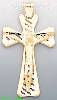 14K Gold Crucifix Italian Cross Charm Pendant