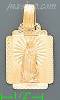 14K Gold Virgin of Guadalupe Stamp Charm Pendant