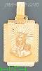 14K Gold Madonna & Child Stamp Charm Pendant