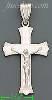 14K Gold Cross Crucifix Stamp Charm Pendant