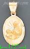 14K Gold First Communion Engraved Charm Pendant