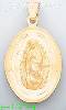 14K Gold Virgin of Guadalupe Engraved Charm Pendant