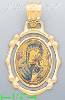 14K Gold Madonna & Child Picture Charm Pendant