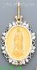 14K Gold Virgin of Guadalupe Onyx Charm Pendant