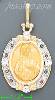 14K Gold Sacred Heart of Jesus Onyx Charm Pendant