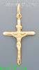 14K Gold Crucifix Italian Cross Charm Pendant