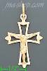 14K Gold Crucifix Italian Cross Charm Pendant