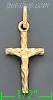 14K Gold Crucifix Italian Cross Charm Pendant