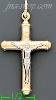 14K Gold Crucifix Italian Cross Charm Pendant