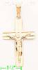 14K Gold Crucifix Italian Cross Charm Pendant