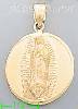 14K Gold Virgin of Guadalupe Hollow Charm Pendant