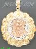 14K Gold Jesus Christ Hollow Charm Pendant