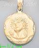 14K Gold Jesus Christ Hollow Charm Pendant