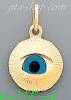 14K Gold Evil Eye Assorted Charm Pendant