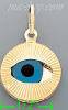14K Gold Evil Eye Assorted Charm Pendant